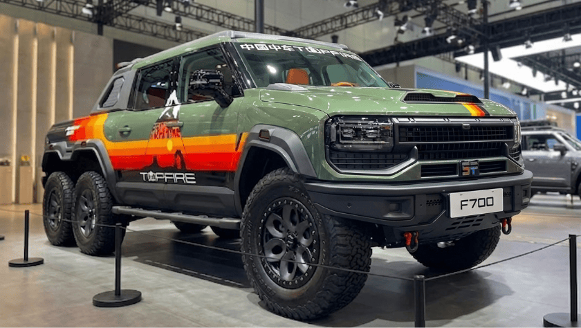 🚙 Jetour F700 – 900 HP Hibrit 6x6 Off-Road Pick-up (Zongheng Serisi)
